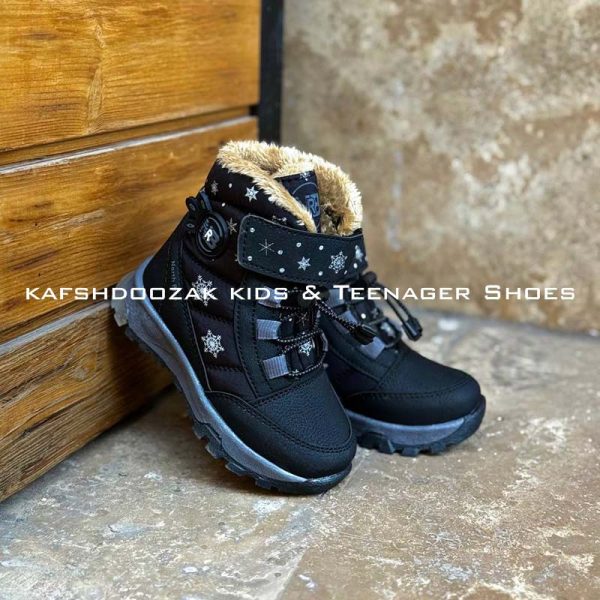 خرید نیم بوت N014 Ndrops مشکی-طوسی