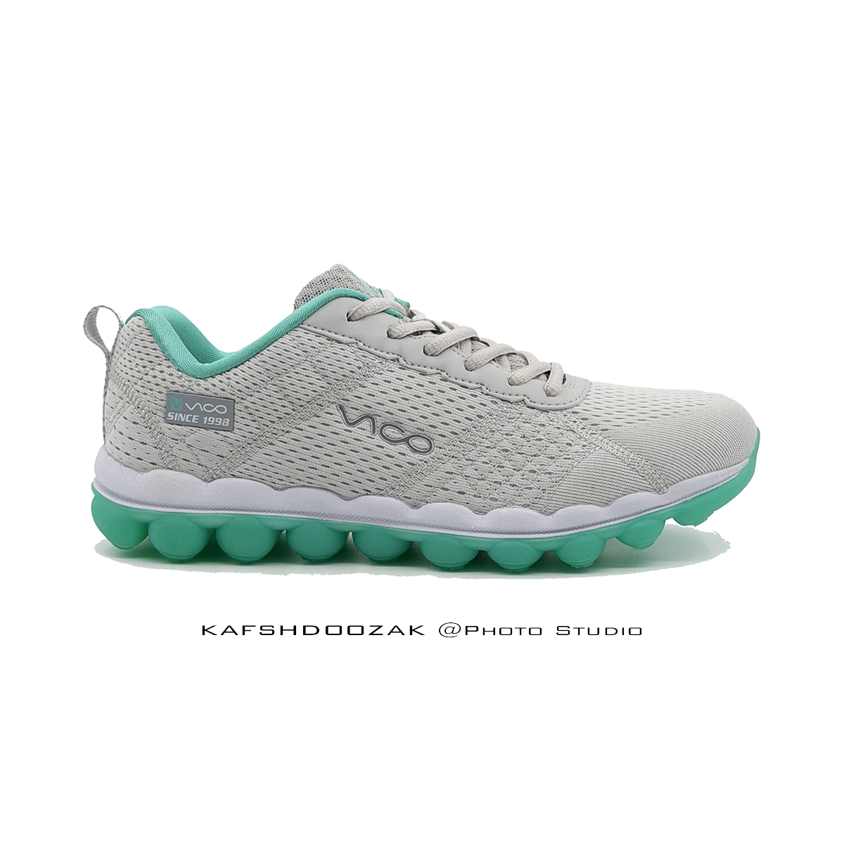 R3173-FE Vico-کفش-اسپرت-طوسی سبز-1 کفش اسپرت نوجوان مناسب روزمرگی طوسی | برند Vico-R3173 | اورجینال - Image 1