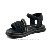 صندل تابستانه مجلسی دخترانه شیک مشکی AS-21771 - تصویر 3