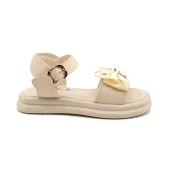 صندل تابستانه مجلسی دخترانه کرم طرح شنل AS-21834