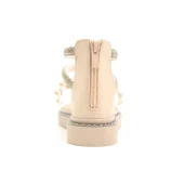 صندل تابستانه دخترانه طلقی کرم As-21914 - تصویر 5