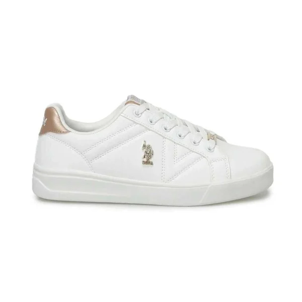 کفش ونس زنانه اورجینال سفید Us Polo Assn مدل Exxy 5PR