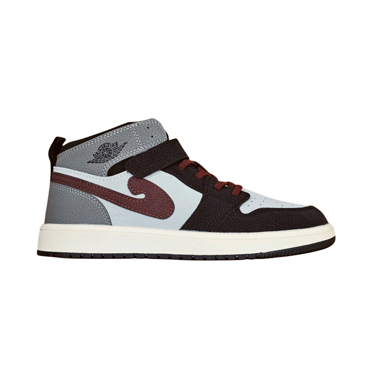 nike-99011-deerway-black-burgundy-high-top1 نیمساق نایک مدل 99011 Deerway - ترکیب رنگی مشکی و زرشکی خیرهکننده - استایل اسپرت و لوکس - تصویر 1