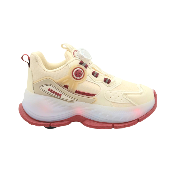 کفش اسکیت چرخدار رنگ کرم برند  KK Shoes | مدل Sk20-3